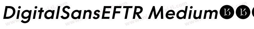 DigitalSansEFTR Medium字体转换